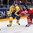 PRAGUE, CZECH REPUBLIC - MAY 6: Sweden's John Klingberg #3 and Canada's Matt Duchene #9 battle for a loose puck during preliminary round action at the 2015 IIHF Ice Hockey World Championship. (Photo by Andre Ringuette/HHOF-IIHF Images)

